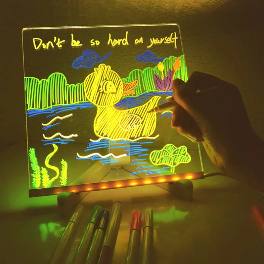 Illuminated LED drawing board