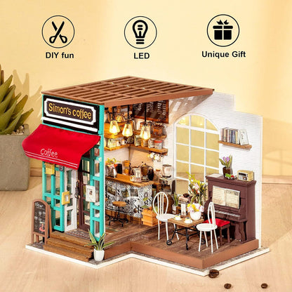 Simons Café | Miniatur-Bastelset mit LED 