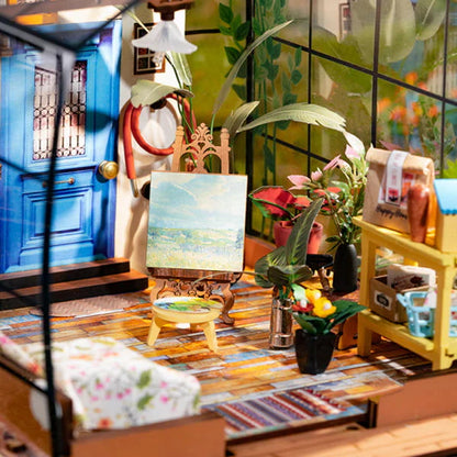 Lottas Blumenhaus | Miniatur-Bastelset mit LED 