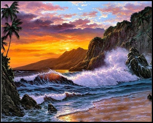 Paint by Numbers | Coastal Sunset