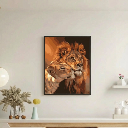 Paint by Numbers | Lion Portrait