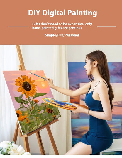 Paint by Numbers | Sunflowers